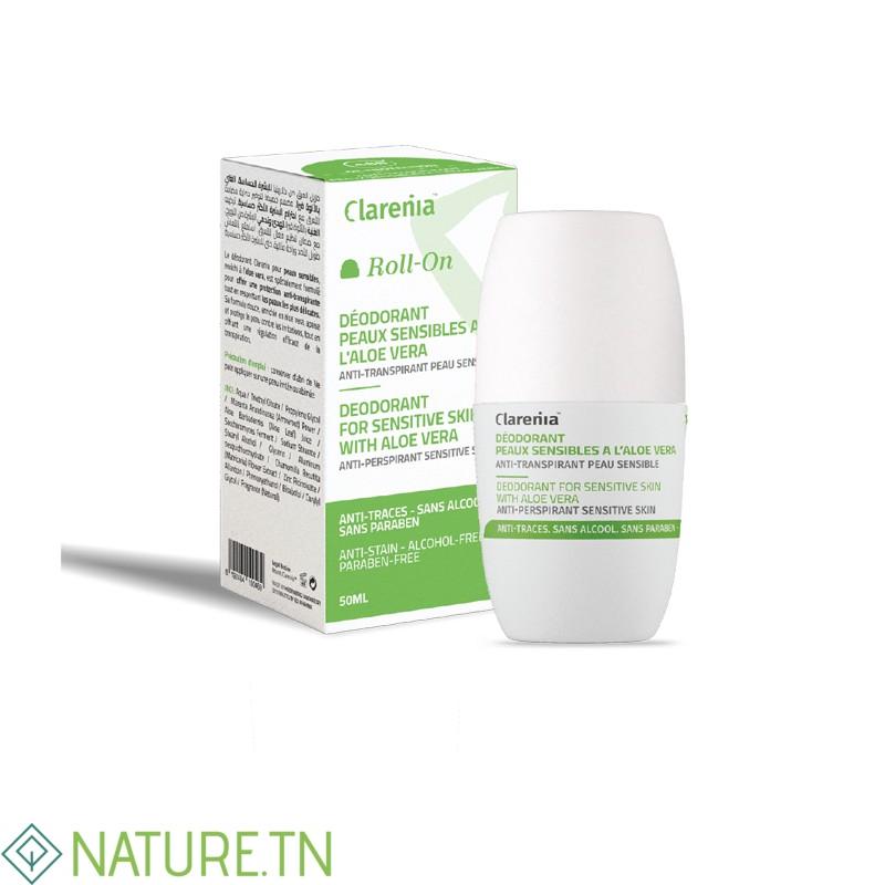 CLARENIA DEODORANT PEAUX SENSIBLES ALOE VERA 50ML 3 CLARENIA DEODORANT PEAUX SENSIBLES ALOE VERA 50ML