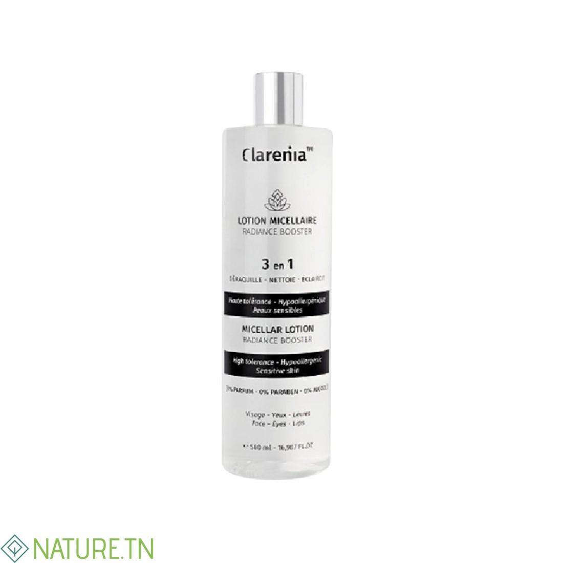 CLARENIA EAU MICELLAIRE RADIANCE BOOSTER 3EN1 500ML 3 CLARENIA EAU MICELLAIRE RADIANCE BOOSTER 3EN1 500ML