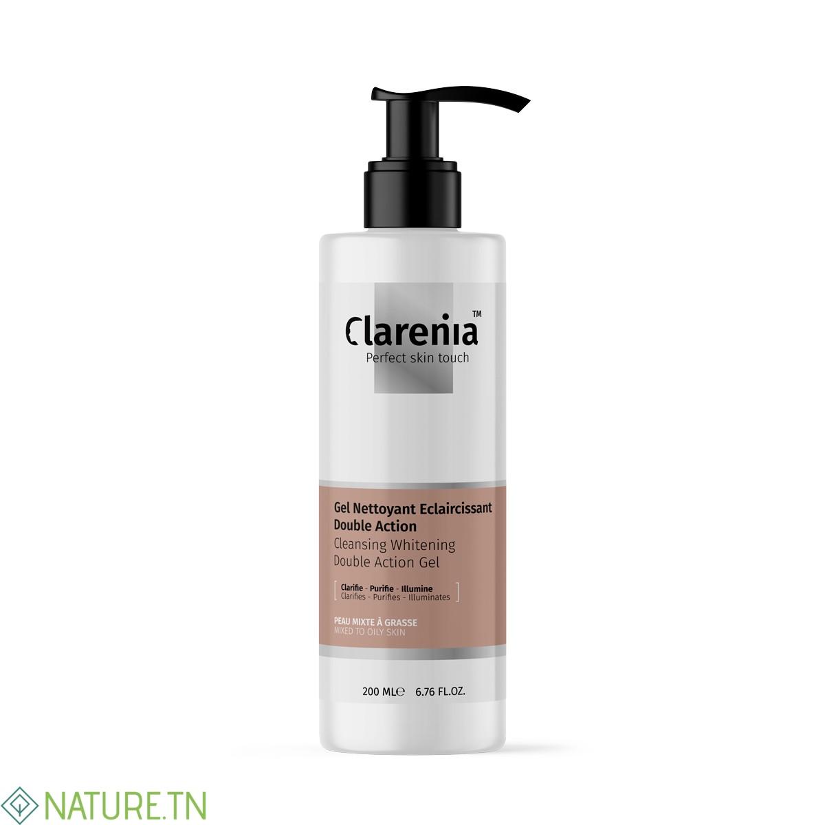 CLARENIA GEL NETTOYANT ECLAIRCISSANT DOUBLE ACTION PNS 200ML 3 CLARENIA GEL NETTOYANT ECLAIRCISSANT DOUBLE ACTION PNS 200ML