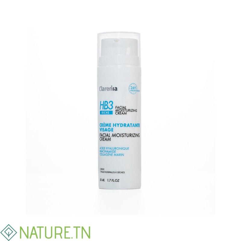 CLARENIA HB3 CREME HYDRATANTE VISAGE RICHE 50ML 3 CLARENIA HB3 CREME HYDRATANTE VISAGE RICHE 50ML