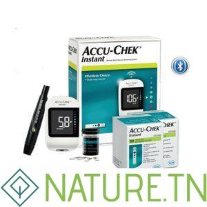 COFFRET ACCU-CHEK INSTANT (100 BANDELETTES+APPAREIL DE GLYCEMIE)