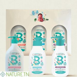 COSMALINE BEBE BODY LOTION+BUBBLE BATH GEL+GENTLE SHAMPO