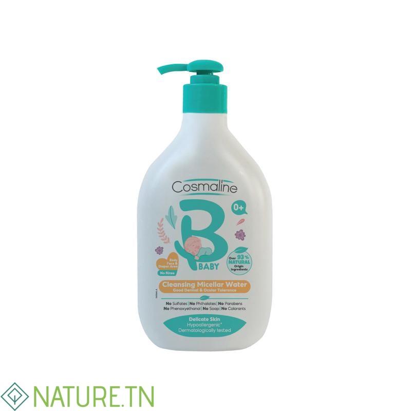 COSMALINE BEBE EAU MICELLAIRE NETTOYANTE 500ML 3 COSMALINE BEBE EAU MICELLAIRE NETTOYANTE 500ML