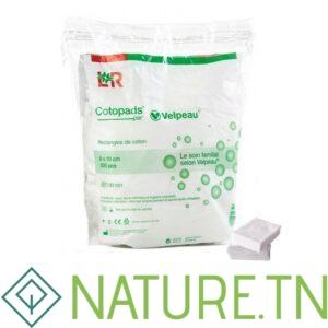 COTOPADS RECTANGLE COTON 8CM*10CM 200 PIECES