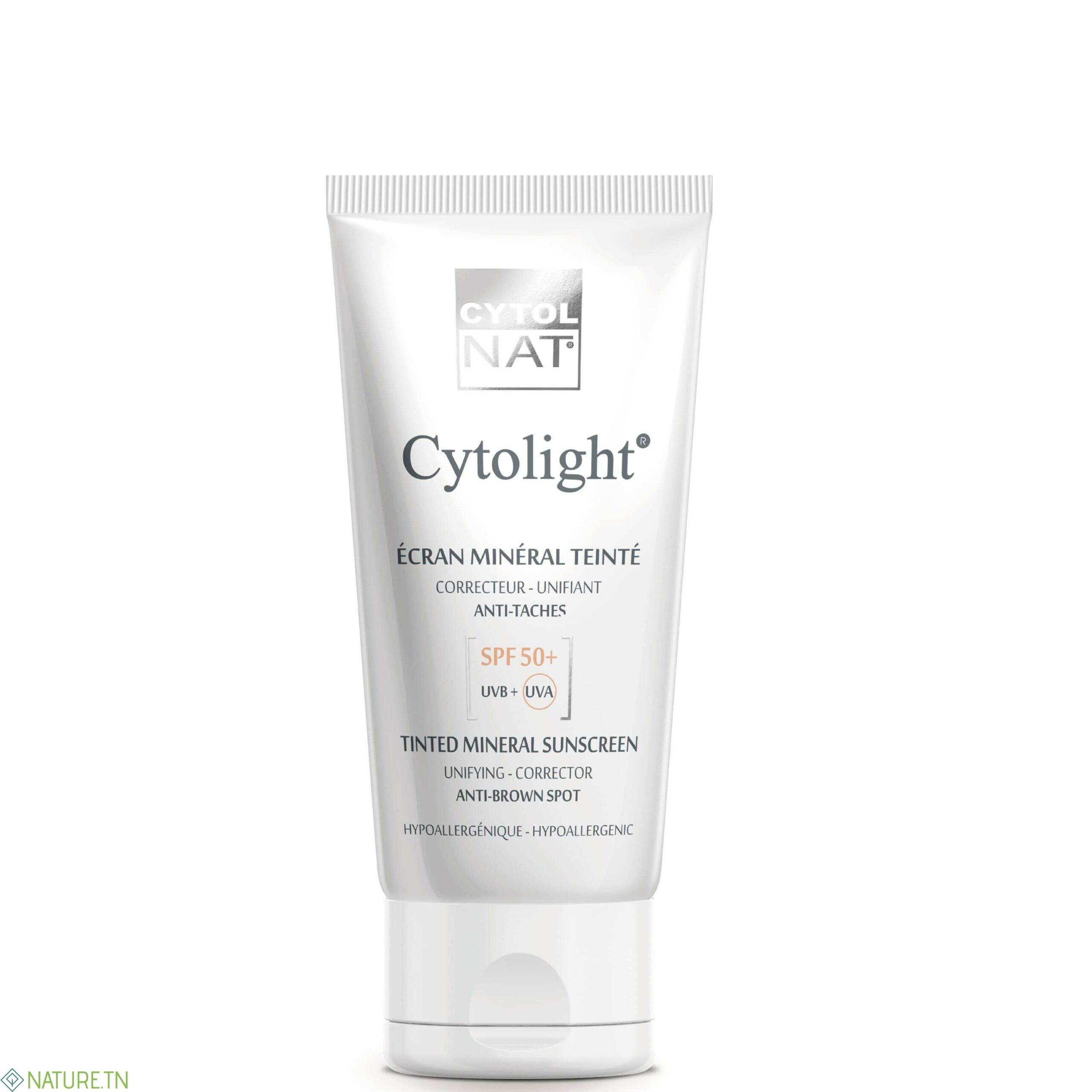 CYTOLNAT CYTOLIGHT ECRAN MINERAL TEINTEE ANTI TACHES SPF50+ 50ML 3 CYTOLNAT CYTOLIGHT ECRAN MINERAL TEINTEE ANTI TACHES SPF50+ 50ML