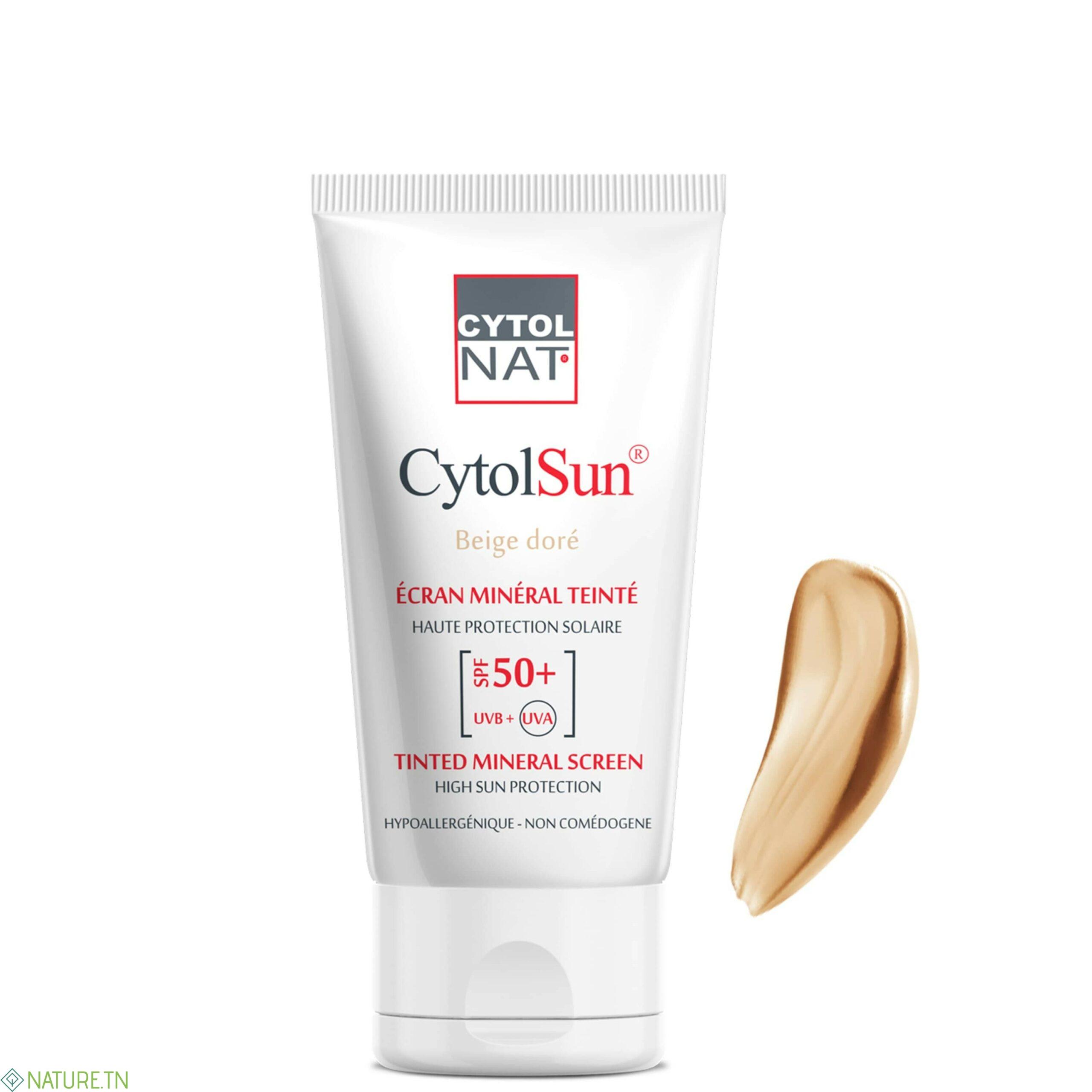 CYTOLNAT CYTOLSUN ECRAN SPF50+ TEINTE BEIGE DORE 3 CYTOLNAT CYTOLSUN ECRAN SPF50+ TEINTE BEIGE DORE
