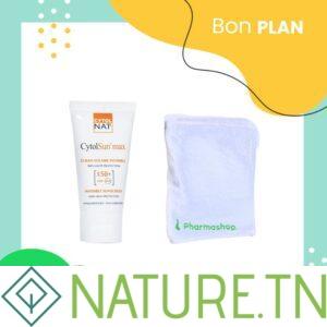 CYTOLNAT CYTOLSUN MAX ECRAN INVISIBLE SPF50+ 50ML+SERVIETTE PHARMASHOP (OFFERTE)