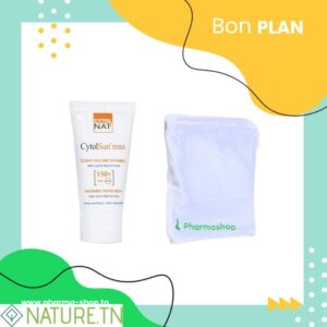 CYTOLNAT CYTOLSUN MAX ECRAN INVISIBLE SPF50+ 50ML+SERVIETTE PHARMASHOP (OFFERTE)