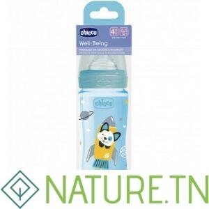 Chicco Biberon Well-Being  330ml , Tétine silicone 4M+