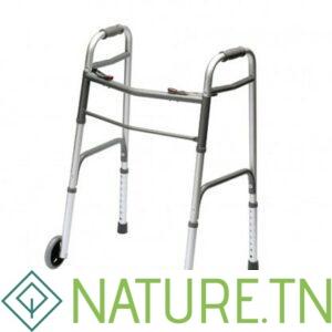 DEAMBULATEUR FIXE A ROUES POUR ADULTE