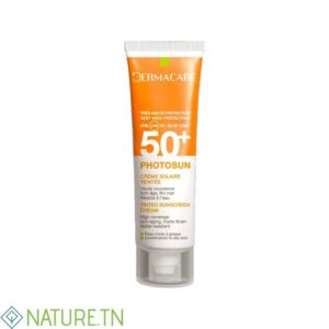 DERMACARE PHOTOSUN 1.5 CREME SOLAIRE TEINTEE PEAUX MIXTES A GRASSES SPF 50+ 50ML