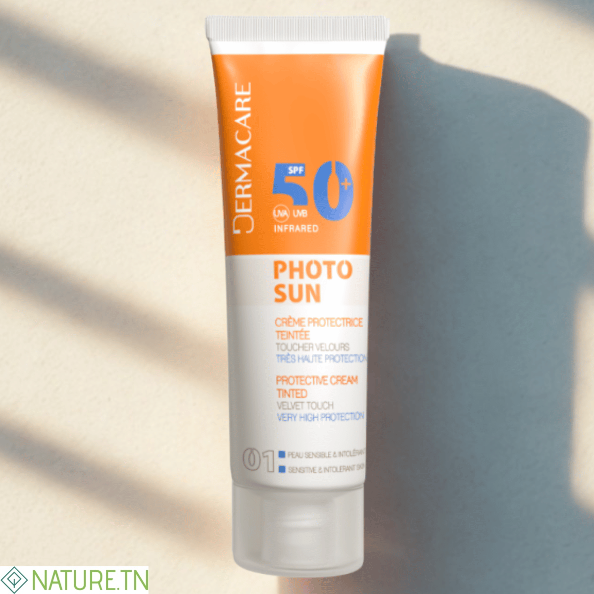 DERMACARE PHOTOSUN CREME PROTECTRICE TEINTEE 01 SPF 50 PEAU NORMALE A SECHE 1 DERMACARE PHOTOSUN CREME PROTECTRICE TEINTEE 01 SPF 50 PEAU NORMALE A SECHE 1