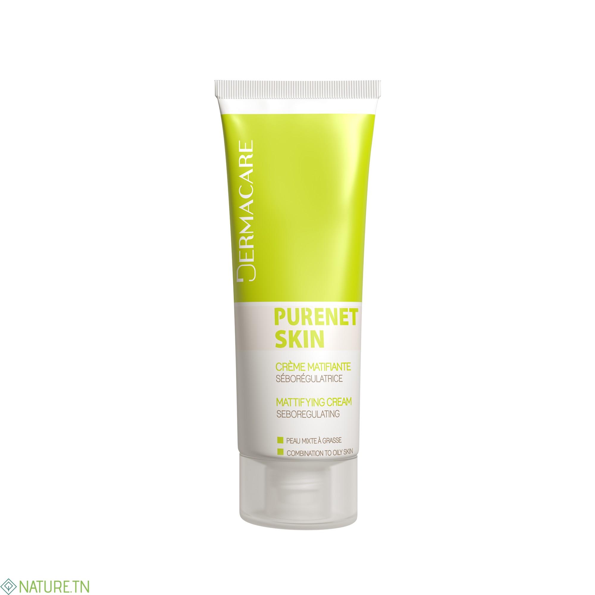 DERMACARE PURENET SKIN CREME MATIFIANTE SEBOREGULATEUR 40ML 3 DERMACARE PURENET SKIN CREME MATIFIANTE SEBOREGULATEUR 40ML