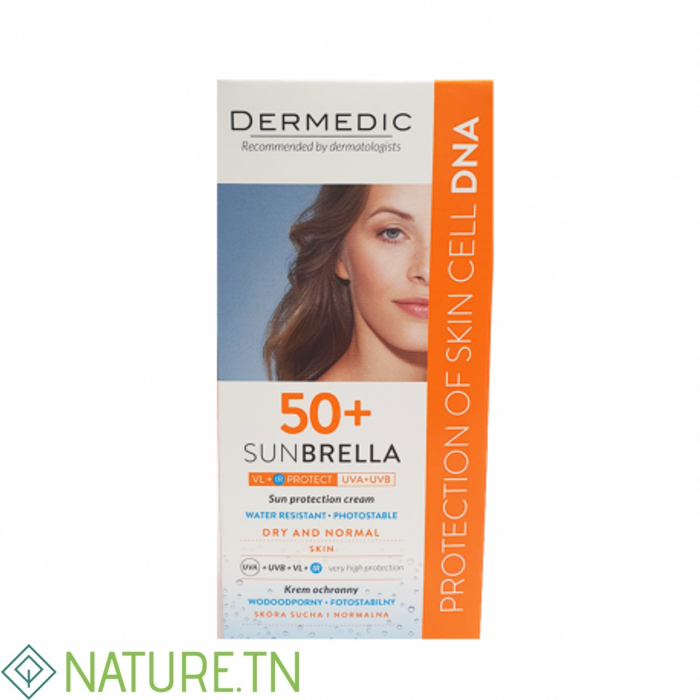 DERMEDIC SUNBRELLA ECRAN SPF50+ PEAUX NORMALES A SECHES 40ML 3 DERMEDIC SUNBRELLA ECRAN SPF50+ PEAUX NORMALES A SECHES 40ML