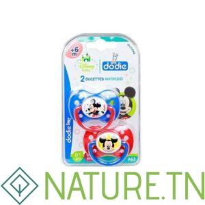 DODIE 2 SUCETTES ANATOMIQUES SILICONE 6 MOIS ET +