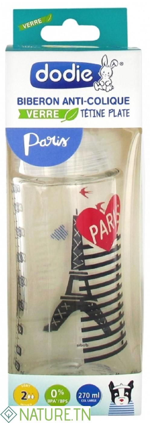 DODIE BIBERON VERRE SENSATION+ 270 ML - MODELE PARIS 1 DODIE BIBERON VERRE SENSATION+ 270 ML - MODELE PARIS 1