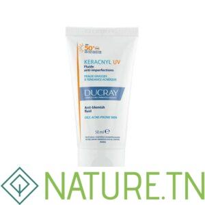 DUCRAY KERACNYL UV FLUIDE ANTI IMPERFECTIONS PEAUX GRASSES A TENDANCE ACNEIQUE SPF50 50ML
