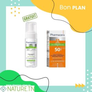 DUO PHARMACERIS S SUN PEAUX A IMPERFECTIONS+T MOUSSE NETTOYANTE (GRATUIT)