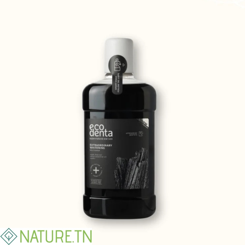 ECODENTA BAIN DE BOUCHE BLANCHISSANT AU CHARBON DE BOIS 500ML 3 ECODENTA BAIN DE BOUCHE BLANCHISSANT AU CHARBON DE BOIS 500ML