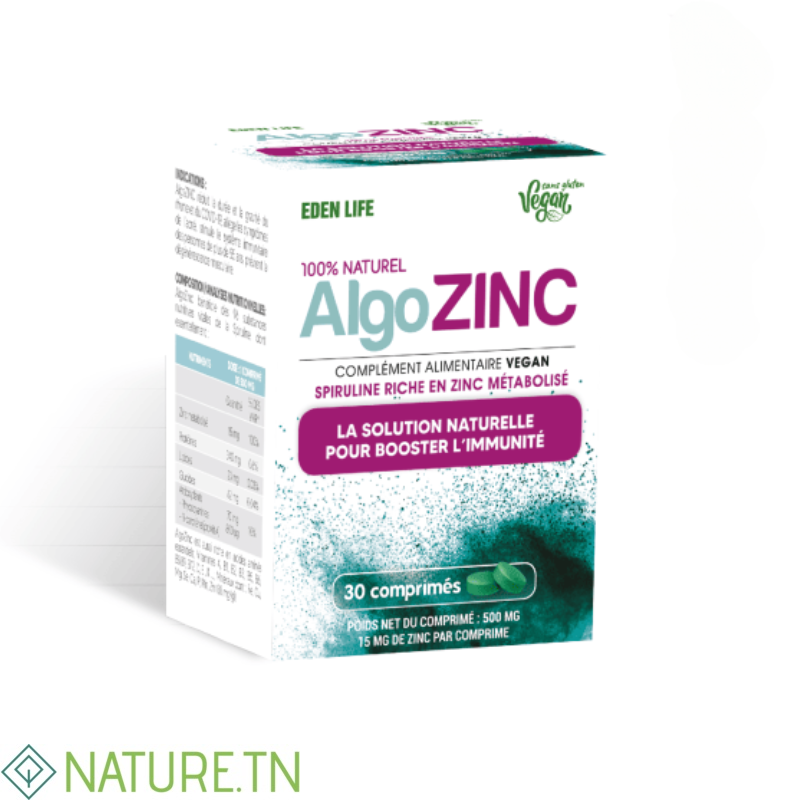 EDEN LIFE ALGOZINC 30 COMPRIMES 2 EDEN LIFE ALGOZINC 30 COMPRIMES 2