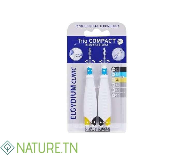 ELGYDIUM CLINIC BROSETTES INTERDENTAIRES TRIO COMPACT 2 ELGYDIUM CLINIC BROSETTES INTERDENTAIRES TRIO COMPACT 2