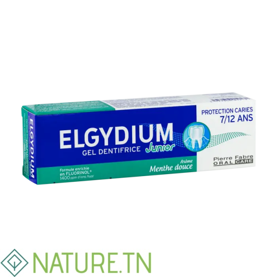 ELGYDIUM GEL DENTIFRICE JUNIOR MENTHE DOUCE 7/12 ANS 50 ML 1 ELGYDIUM GEL DENTIFRICE JUNIOR MENTHE DOUCE 7/12 ANS 50 ML 1
