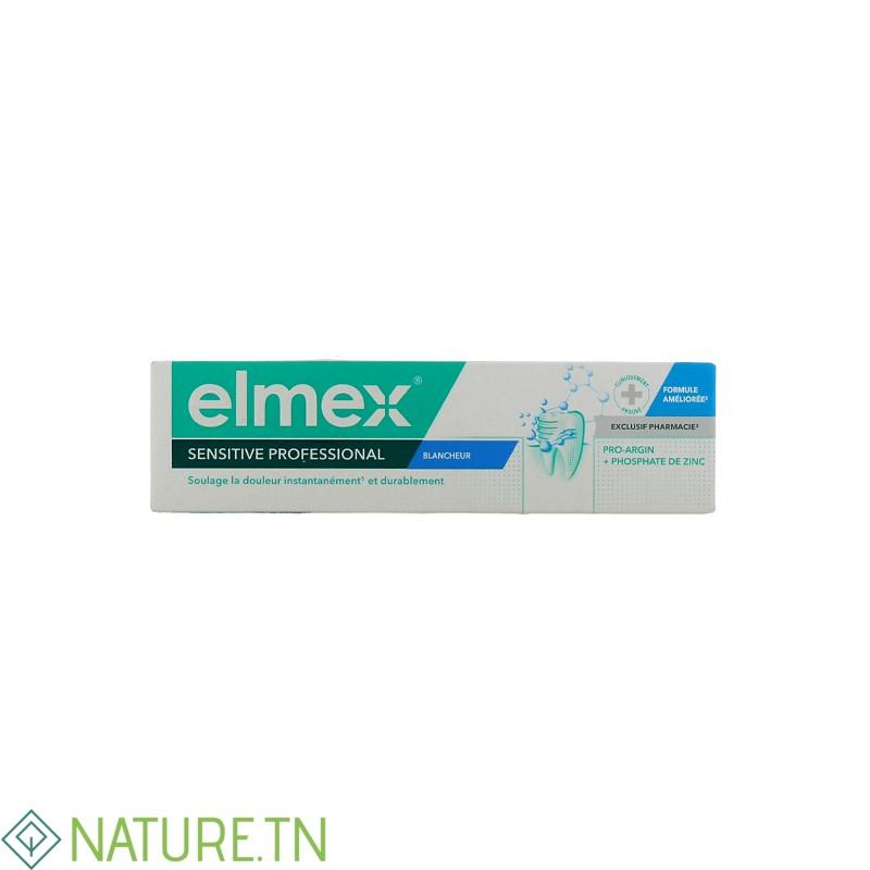 ELMEX DENTIFRICE SENSITIVE PROFESSIONAL BLANCHEUR 75ML 3 ELMEX DENTIFRICE SENSITIVE PROFESSIONAL BLANCHEUR 75ML