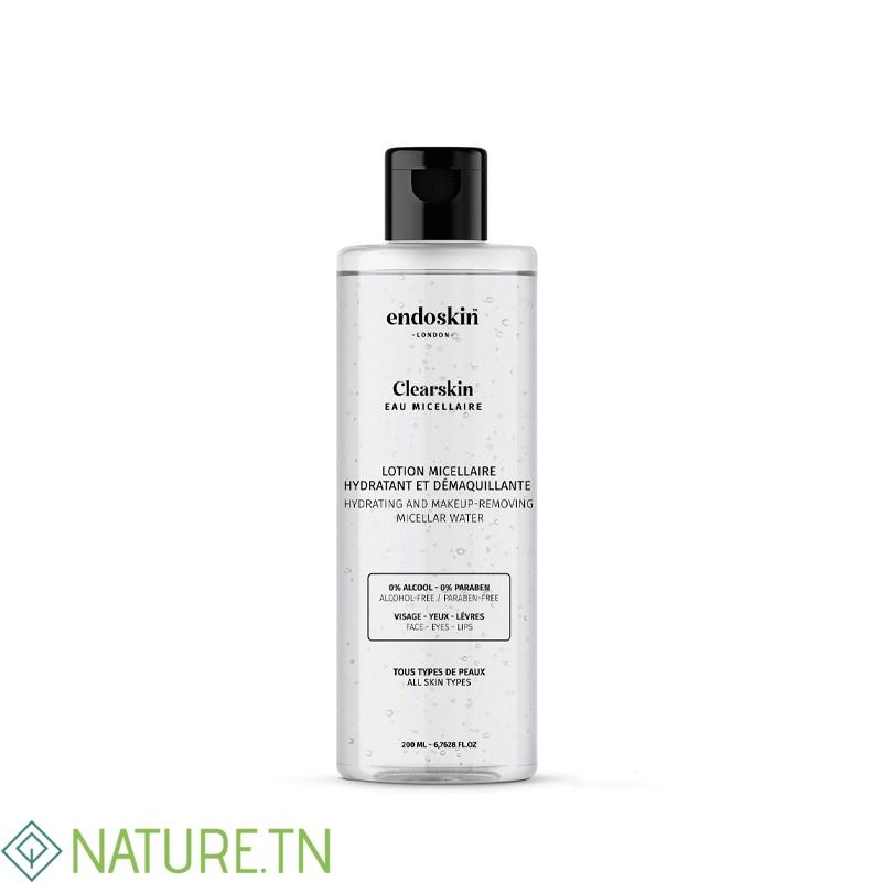 ENDOSKIN CLEARSKIN LOTION MICELLAIRE HYDRATANTE 200ML 2 ENDOSKIN CLEARSKIN LOTION MICELLAIRE HYDRATANTE 200ML 2