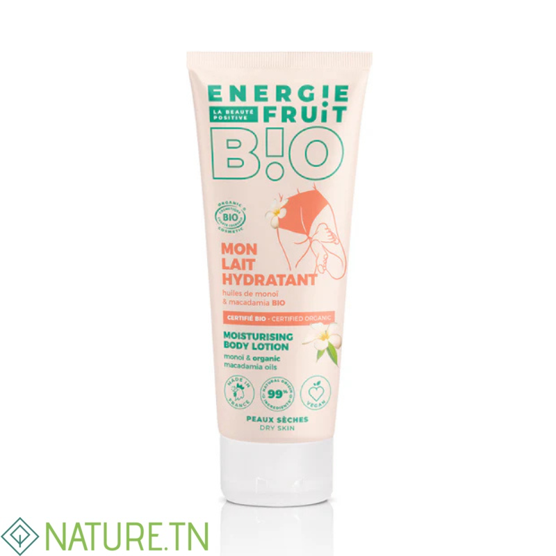 ENERGIE FRUIT LAIT CORPS HYDRATANT MONOI CERTIFIE BIO PAR ECOCERT 200ML 3 ENERGIE FRUIT LAIT CORPS HYDRATANT MONOI CERTIFIE BIO PAR ECOCERT 200ML