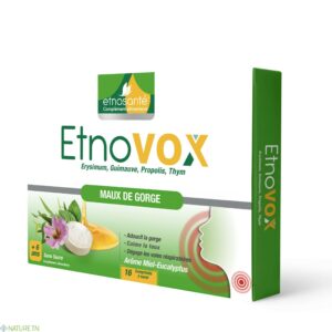 ETNOVOX MAUX DE GORGE MIEL EUCALYPTUS 16 COMPRIMES