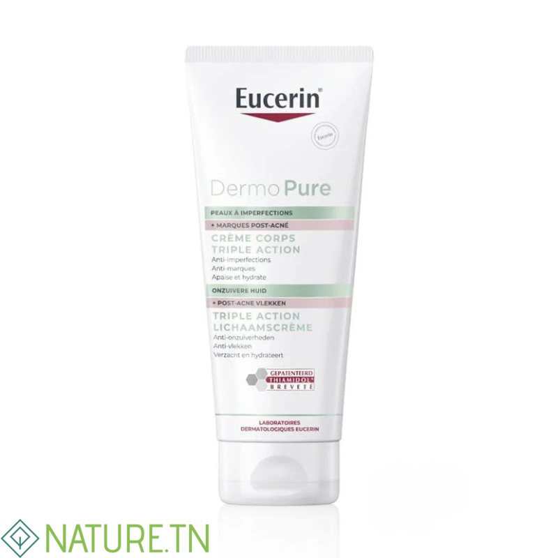 EUCERIN DERMOPURE CREME CORPS TRIPLE ACTION 200ML 3 EUCERIN DERMOPURE CREME CORPS TRIPLE ACTION 200ML