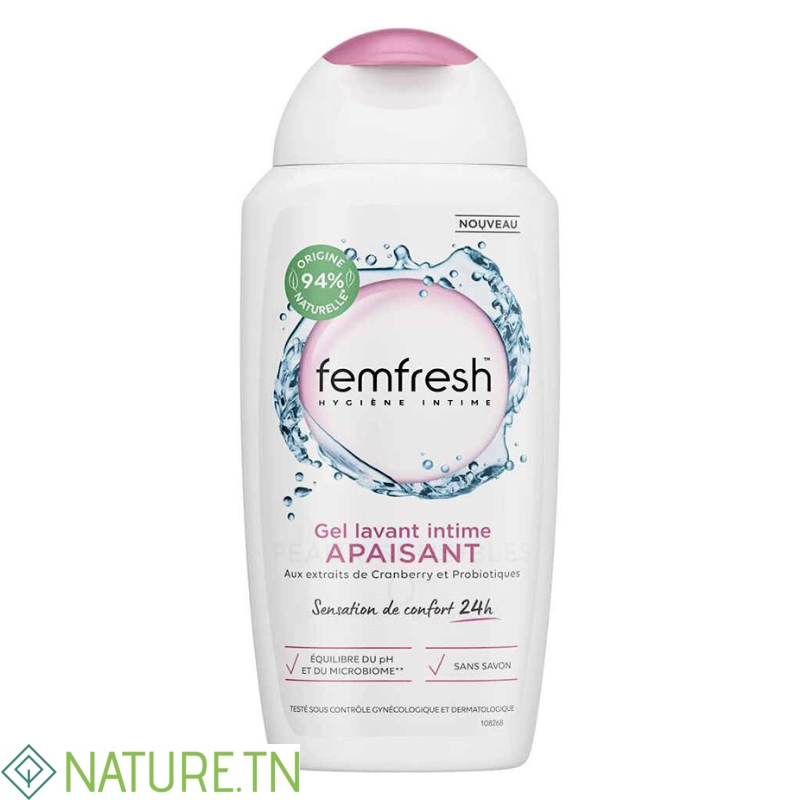 FEMFRESH GEL LAVANT INTIME APAISANT 250ML 3 FEMFRESH GEL LAVANT INTIME APAISANT 250ML