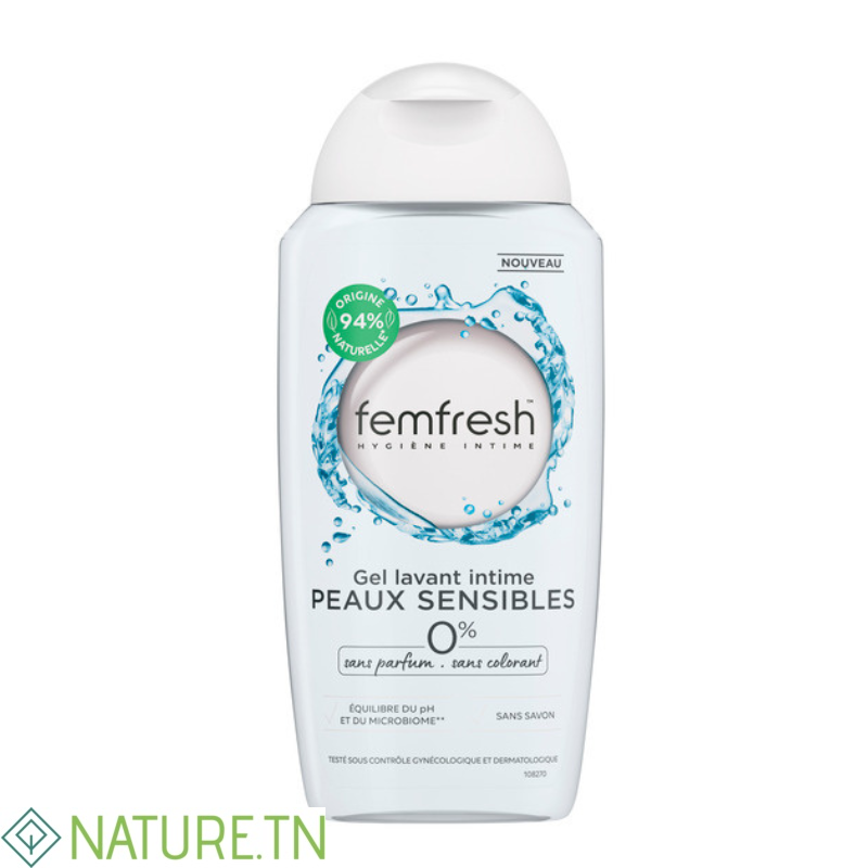 FEMFRESH GEL LAVANT INTIME PEAUX SENSIBLES 250ML 3 FEMFRESH GEL LAVANT INTIME PEAUX SENSIBLES 250ML