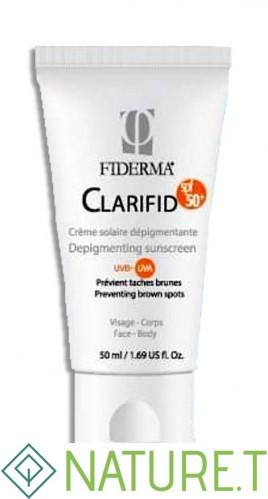 FIDERMA CLARIFID CREME DEPIGMENTANTE SOLAIRE SPF50+ 50ML 3 FIDERMA CLARIFID CREME DEPIGMENTANTE SOLAIRE SPF50+ 50ML