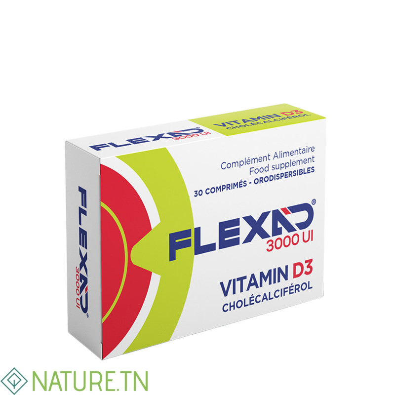 FLEXAD 3000 UI VITAMIN D3 30 COMPRIMES 3 FLEXAD 3000 UI VITAMIN D3 30 COMPRIMES