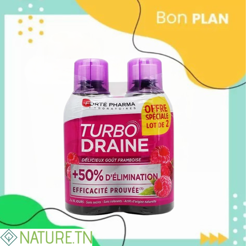 FORTE PHARMA TURBODRAINE DUO MINCEUR FRAMBOISE (-50% SUR LE 2 EME) 3 FORTE PHARMA TURBODRAINE DUO MINCEUR FRAMBOISE (-50% SUR LE 2 EME)