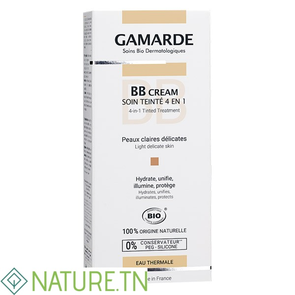 GAMARDE BB CREME TEINTE 4EN1 PEAUX CLAIRES DELICATES 40ML 3 GAMARDE BB CREME TEINTE 4EN1 PEAUX CLAIRES DELICATES 40ML