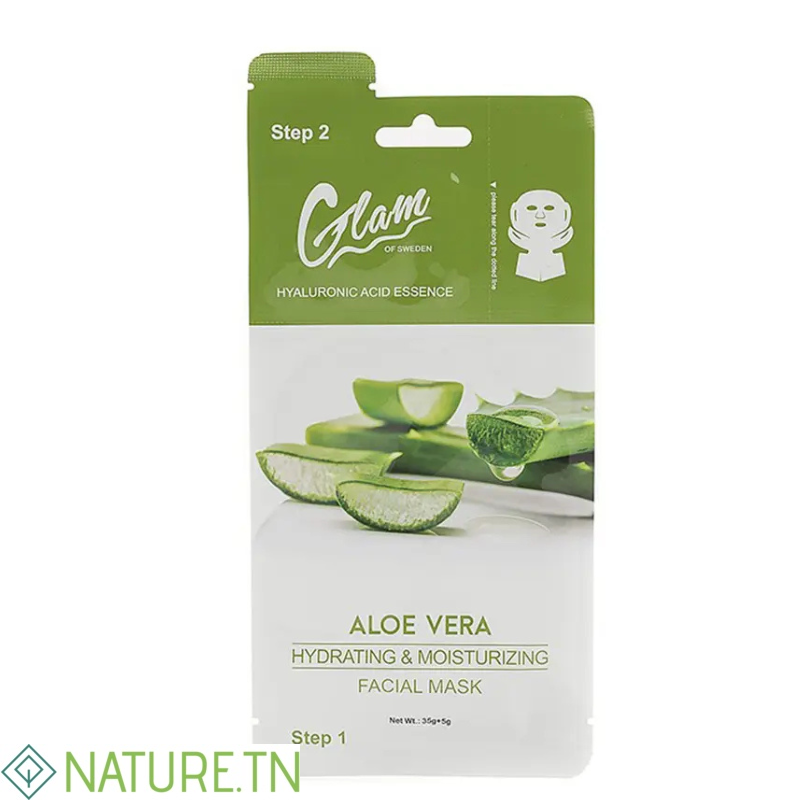 GLAM ALOE VERA FACIAL MASK 35GR 1 GLAM ALOE VERA FACIAL MASK 35GR 1