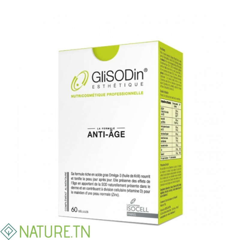 GLISODIN ANTI AGE 60 GELULES 1 GLISODIN ANTI AGE 60 GELULES 1