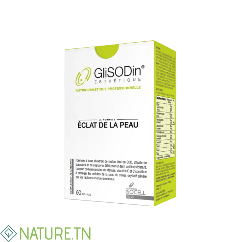GLISODIN ECLAT DE LA PEAU BOITE 60 GELULES 3 GLISODIN ECLAT DE LA PEAU BOITE 60 GELULES