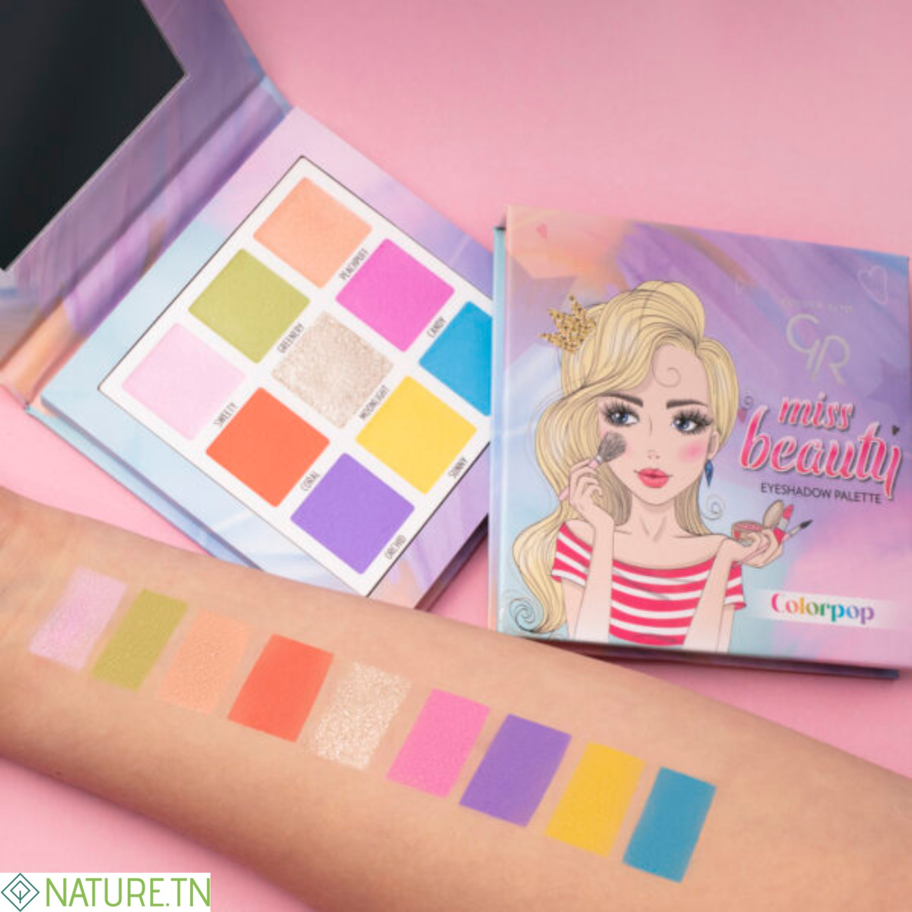 GOLDEN ROSE MISS BEAUTY EYESHADOW PALETTE COLORPOP 2 GOLDEN ROSE MISS BEAUTY EYESHADOW PALETTE COLORPOP 2