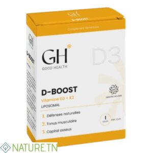 GOOD HEALTH D-BOOST VITAMINE D3+K2 30 GELULES