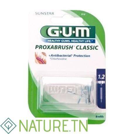 GUM BROSSETTES EXTRA FINE CYLINDRIQUE,BOITE DE 8 (512) 3 GUM BROSSETTES EXTRA FINE CYLINDRIQUE,BOITE DE 8 (512)