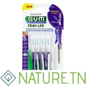 GUM BROSSETTES TRAVELER EXTRAFINE CYLINDRIQUE BTE DE 4 (1512)