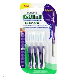 GUM BROSSETTES TRAVELER EXTRAFINE CYLINDRIQUE BTE DE 4 (1512)