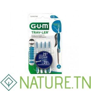 GUM BROSSETTES TRAVELER FINE CONIQUE BTE DE 4 (1614)