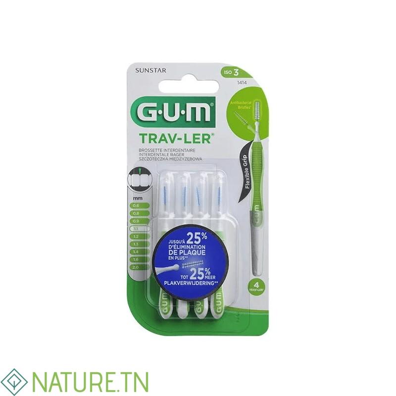 GUM BROSSETTES TRAVELER ULTRA FINE CONIQUE B/4 (1414) 3 GUM BROSSETTES TRAVELER ULTRA FINE CONIQUE B/4 (1414)