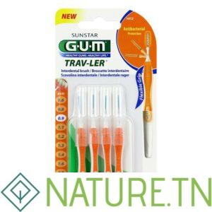 GUM BROSSETTES TRAVELER ULTRAFINE CYLINDRIQUE B/4 (1412)