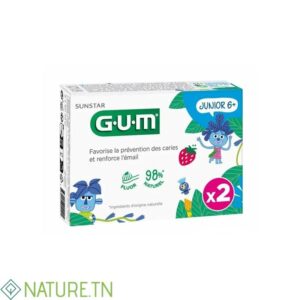 GUM DENTIFRICE DUO JUNIOR 6+ 2*50ML