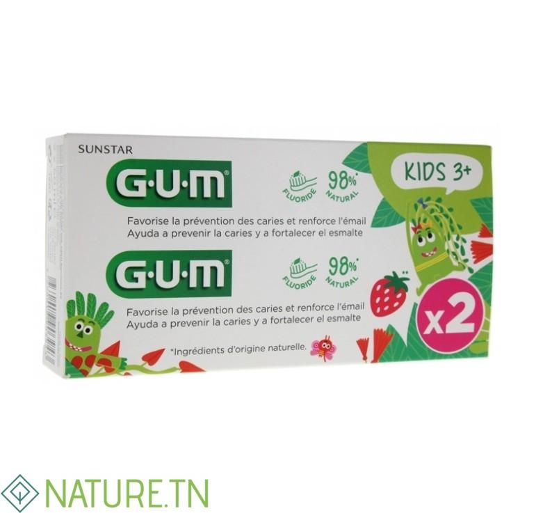 GUM DENTIFRICE KIDS 3 ANS+ LOT DE 2*50ML 3 GUM DENTIFRICE KIDS 3 ANS+ LOT DE 2*50ML